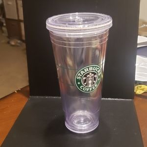 Starbucks 20oz venty tumbler clear double wall acrylic cold cup